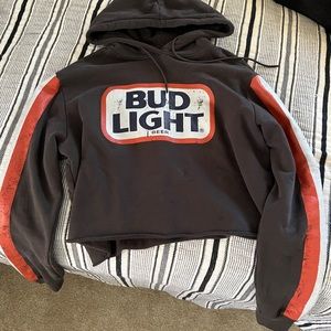 Bud Light Vintage cropped hoodie XL